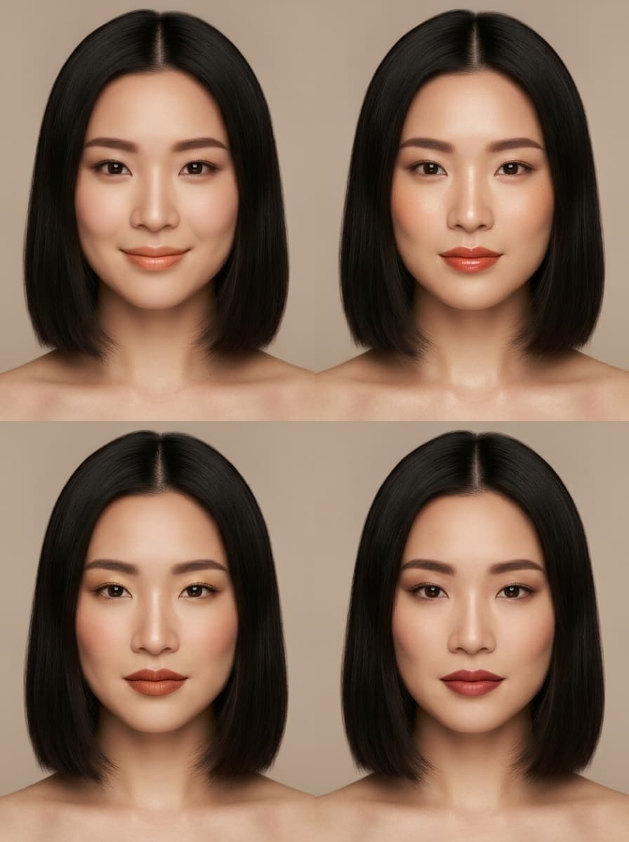 Makeup looks on your face